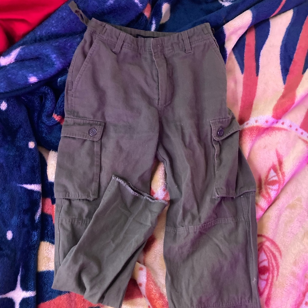 High Waisted Cargo Pants